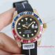 2017 Asian ETA Rolex Submariner Watch - Gold Case Red Blue Diamond Bezel Rubber Band (2)_th.jpg